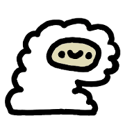 loose and cute Alpaca Sticker
