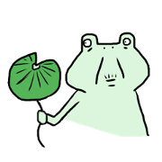Old woman of a frog