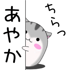Move!Ayaka designated name Sticker