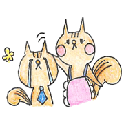 Squirrel husband and wife
