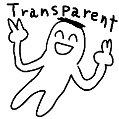 Transparent person