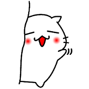 White cats' sticker White cats' sticker