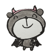 Bear ink painting 2