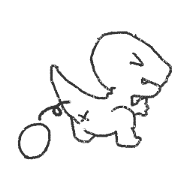 black-and-white dinosaur stickers
