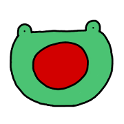 funny face frog