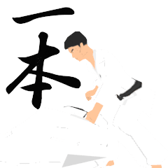 Judo animation sticker.