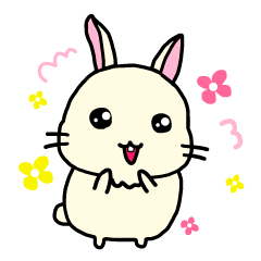rabbit sticker (papi)