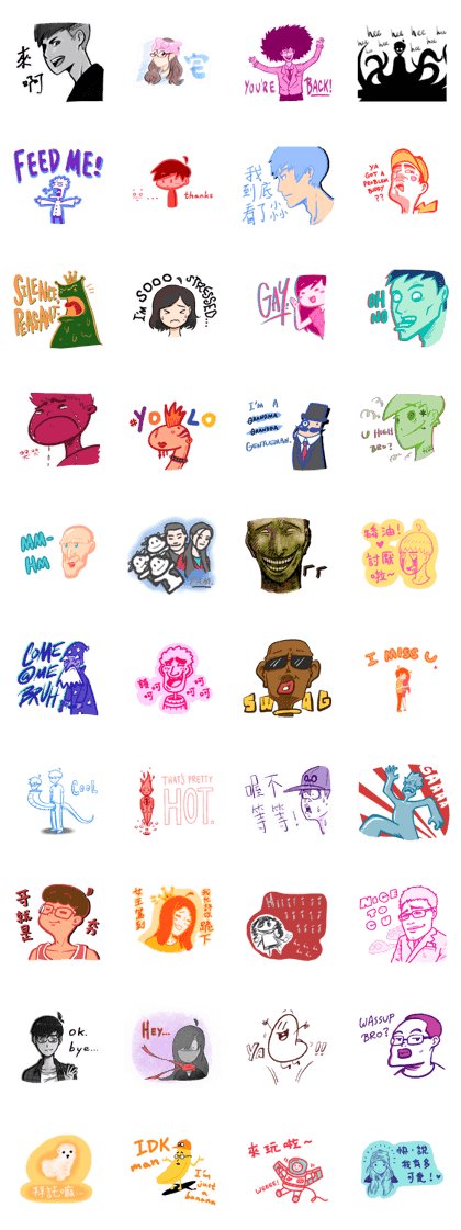 Random Doodles with Random Colors