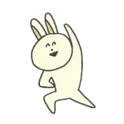 Rabbit of a smiling face
