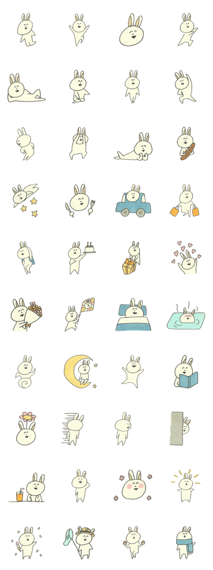 Rabbit of a smiling face