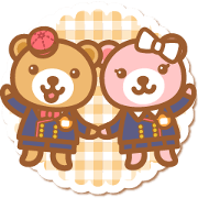 pop cute bears wearing uniform
