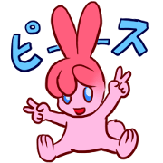 Peace Sign Rabbit