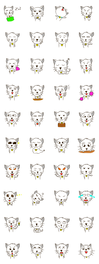 White cat crazy