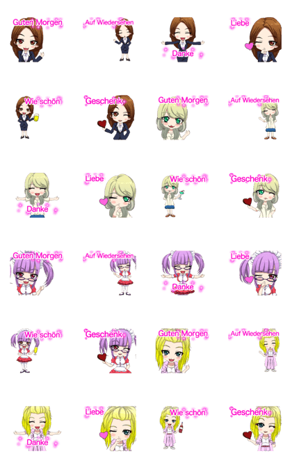Lovely Girls White Day German