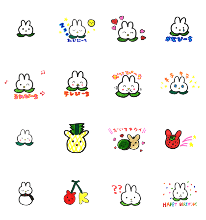 Happy Fruit Rabbit