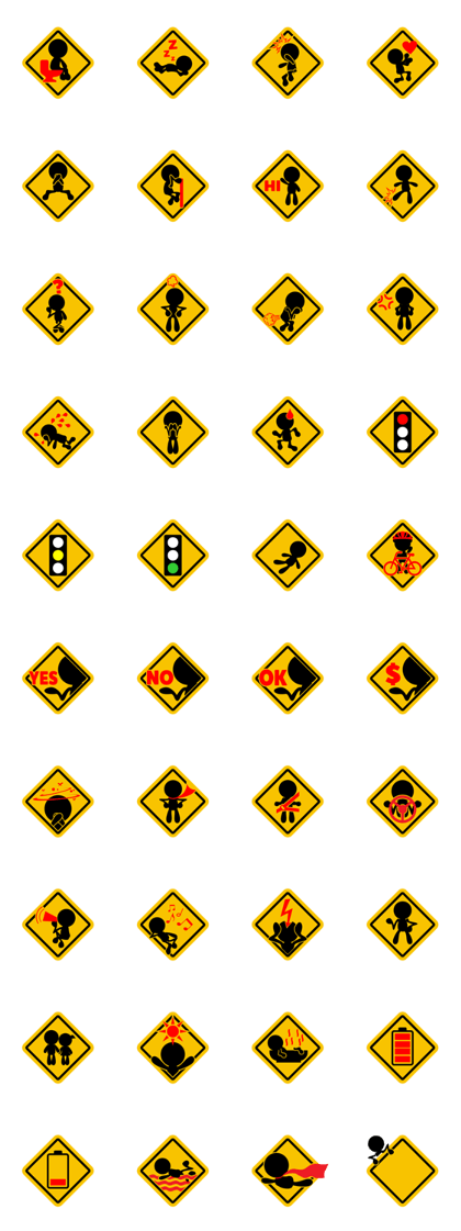 Traffic signs behavior