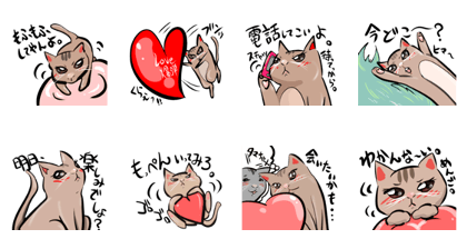 Interesting cat sticker