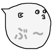 Balloon sticker of the globefish