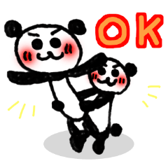 Hand-painted panda 16