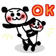 Hand-painted panda 16
