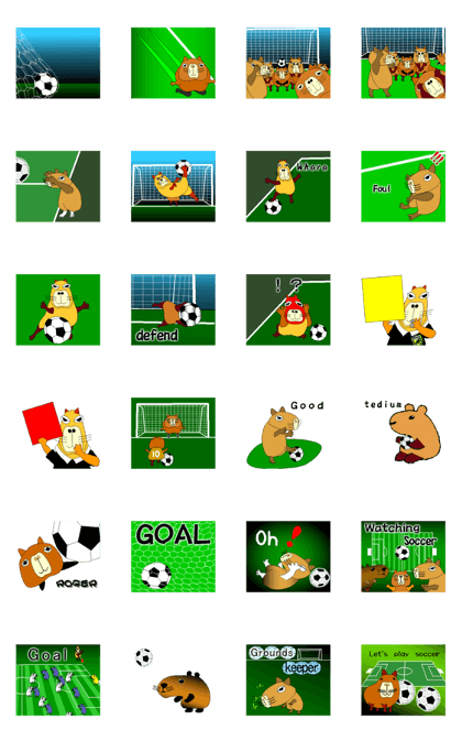 Capybara like football