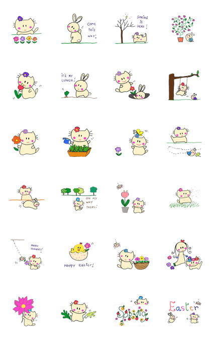 Dinkyneko & Friends #10 _Enjoy Spring !