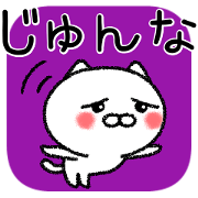 Junnachan neko sticker