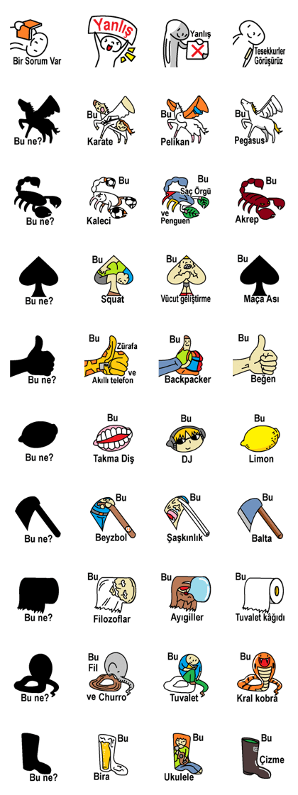 (Turkish)Silhouette Quiz 6