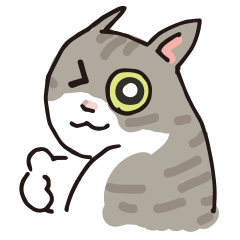 Aina farm's tabby cat sticker