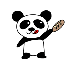 Bread panda sticker