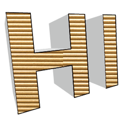 3D fonts words 006