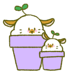 Usagi bachi (rabbitflowerpot)