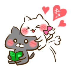 cat couple LOVELOVE Sticker 2
