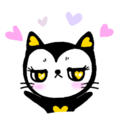 Heart cat Lily