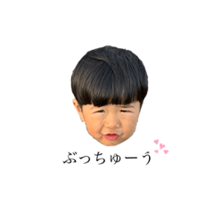 キノコヘアーの男の子の様々な表情2