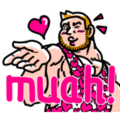 Muscled And Beefy Men Sticker vol5