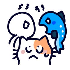 Jellyfish, fish, cat