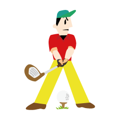 I love golf! A golfer