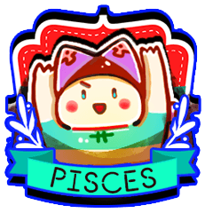 Pisces daily stickers for conversation