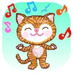 This is a new winter sticker a cat Petit