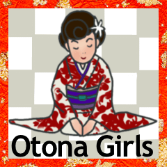 Kawaii lady 11 Kimono/Greeting/Winter