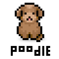 fantastic pixelart poodle