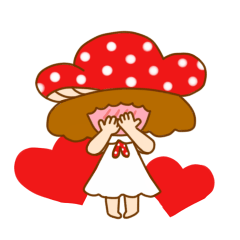 ぽわぽわきのこがーる Line スタンプ Line Store