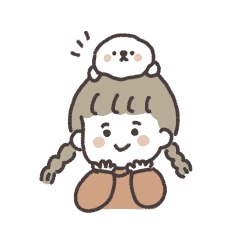 モフモフくんと女の子 Line スタンプ Line Store モフモフくんと女の子 Line スタンプ Line Store