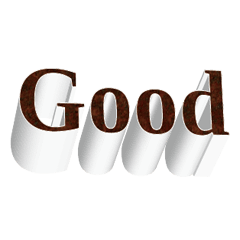 3D fonts words45