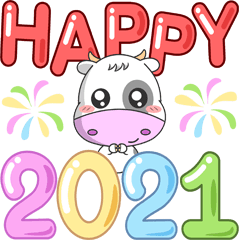 Happy New Year Ox 21 Line スタンプ Line Store