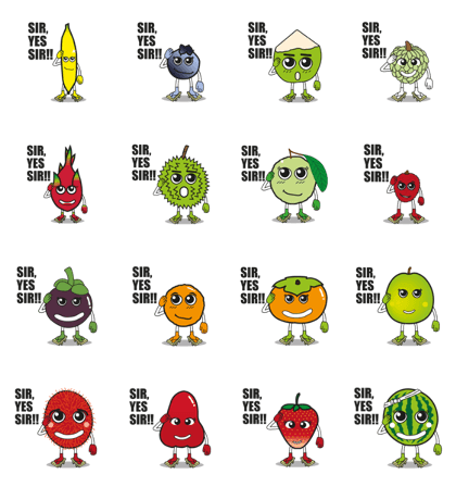 Fruits SIR, YES SIR!!