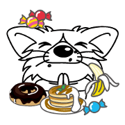 The little Rascal "Hime" loves eating.