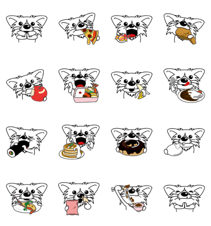 The little Rascal "Hime" loves eating.