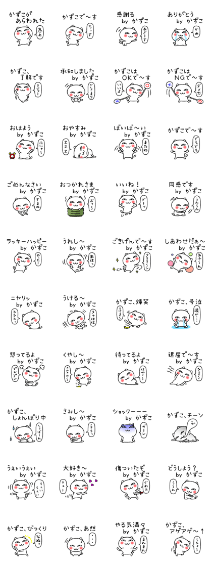 Kazukochan neko sticker
